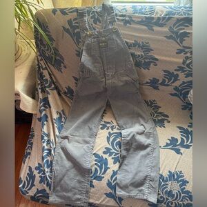 Gray corduroy boys vintage Oshkosh overalls size 7
